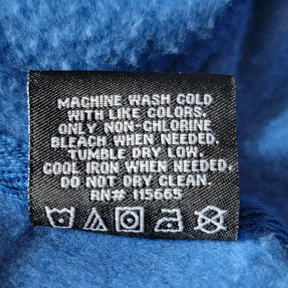 Mens Dragonball Z Blue/Black Son Goku Premium Logo Hoodie Sweatshirt Sz 2XL - Picture 12 of 12